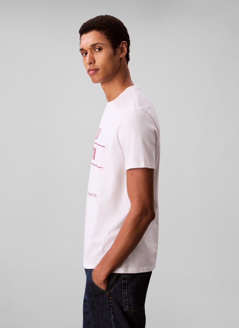 Calvin Klein Jeans 30S Graphic Crew Neck T-Shirt - Image 3